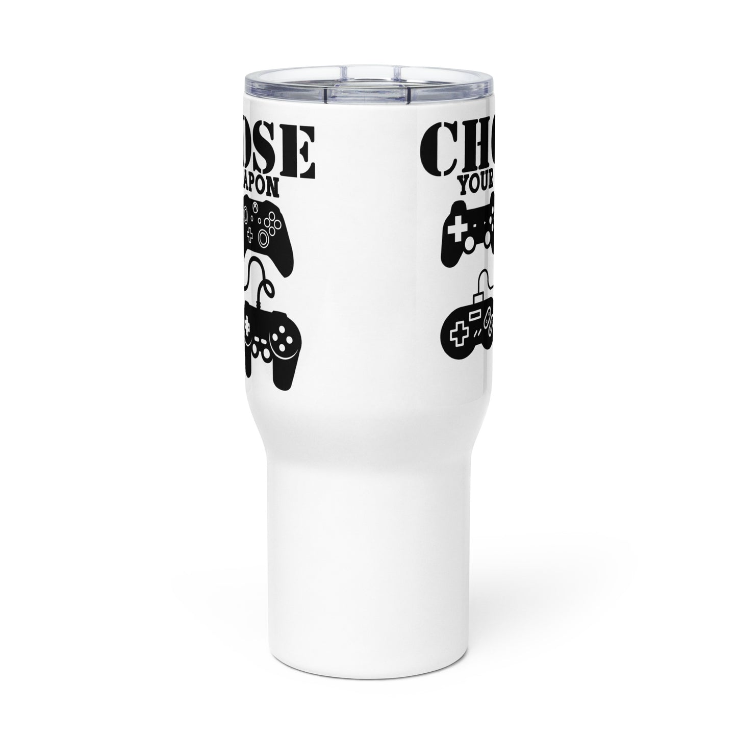 Choose your Weapon Travel Mug With Handle